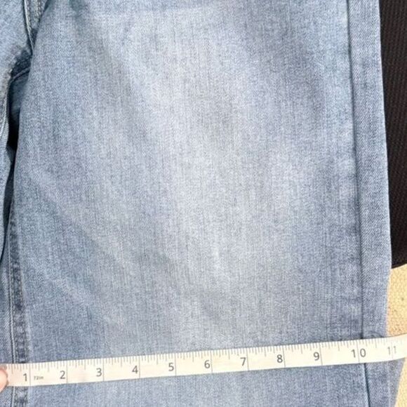 OAT New York Braided Waist Wide Leg Light Wash Jeans Women’s Raw Hem 2/26 - Picture 5 of 9